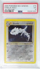 V1903: 2000: Steelix: 15/111: 1ST Edition: Neo Genesis: PSA: 5: EX: 102261335